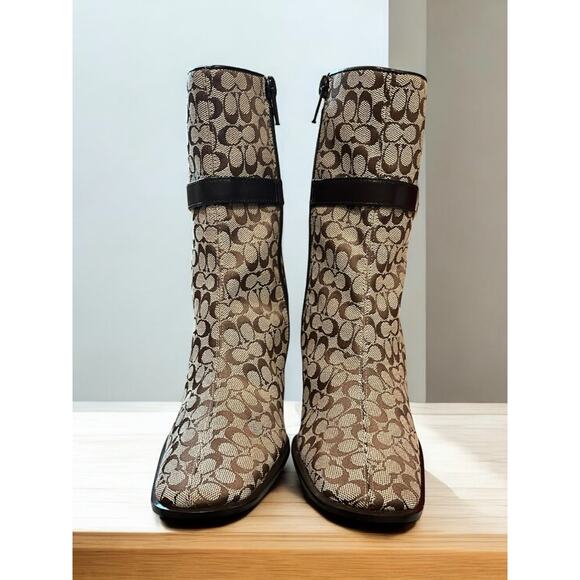 NWOT Y2K Coach A7105 Bibi Small Logo Calf Boot Size 6B - Picture 8 of 8